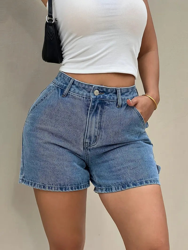 Mid Lenght Denim Shorts for Women