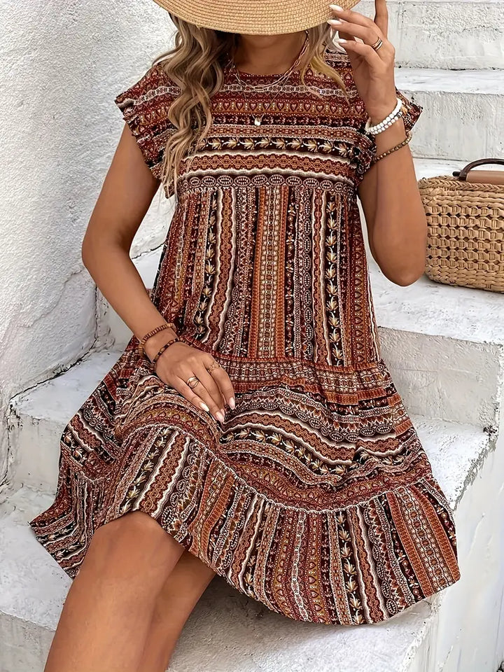 Vintage Summer Boho Dress for Women